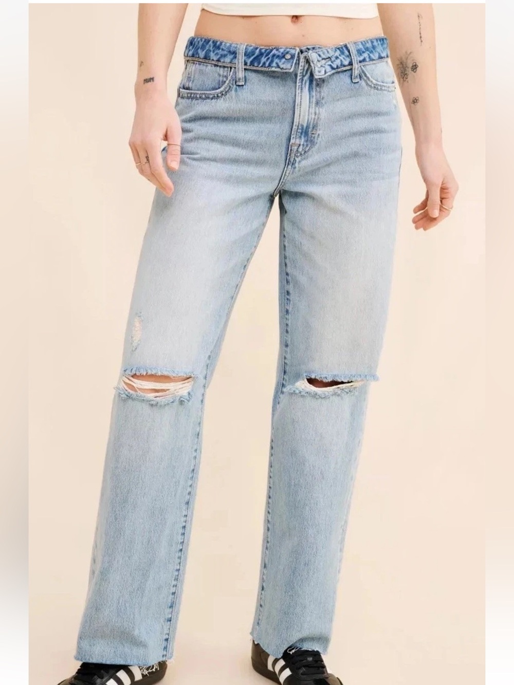Hidden Jeans The Logan Foldover Jean Size 25